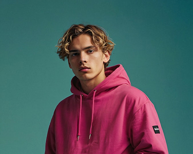 Person in Pink Hoodie